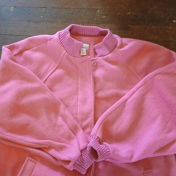 Lady Van  Heusen Pink Fleece Jacket - Size XL - Picture 5 of 5